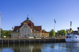 Historic building, headquarters of the harbour master's office and the archipelago boat fleet in