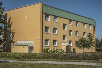 Apartment building built in 1970 in Ystad, Skåne County, Sweden, Scandinavia