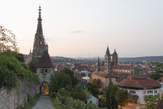 Esslingen am Neckar in the glow of the early hours