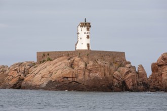 Phare du Paon, peacock lighthouse, Cotes d'Armor department, Brittany, France