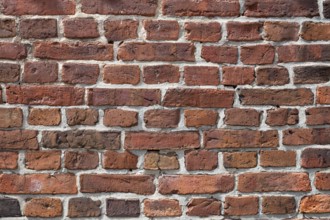 Brick wall, Old Town, Ringkøbing, Ringkøbing Fjord, Denmark