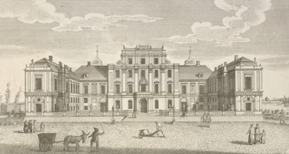 Royal Prussian pleasure palace at Oranienburg, Brandenburg, Germany, around 1880, digitally
