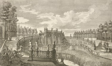 Grotto in the Landgraviate of Hesse - Kassel, garden at Wilhelmsthal, Germany, around 1880,