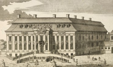 Kronprinzenpalais in Berlin, Germany, around 1880, digitally restored reproduction of a 19th