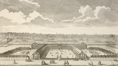 Royal Invalids' House in Berlin, Germany, around 1880, digitally restored reproduction of a 19th