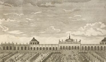 Royal pleasure palace Monbijou in Berlin, Germany, around 1880, digitally restored reproduction of