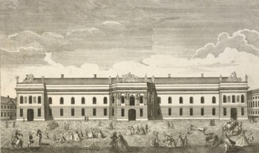 Conveyor building of the royal stables on the Dorotheen-Stadt in Berlin, intended for the Academy