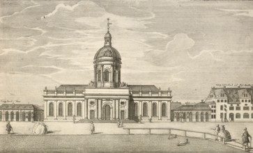 Palace and cathedral church in Berlin on the Paradeplatz, Germany, around 1880, digitally restored