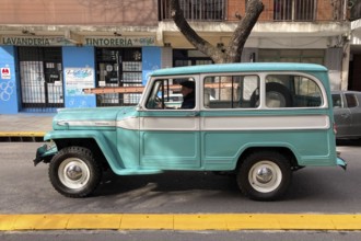 Very well maintained vintage Willys Jeep Station Wagon from IKA (Industrias Kaiser Argentina), seen