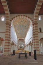 Interior view of the Ottonian UNESCO St Michael's Church, chancel, St Mary's Cathedral, Hildesheim,