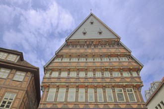 Decorations on the historic bone carver's office house built in 1529, bone carver, office house,