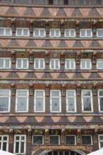 Decorations on the historic bone carver's office house built in 1529, bone carver, office house,