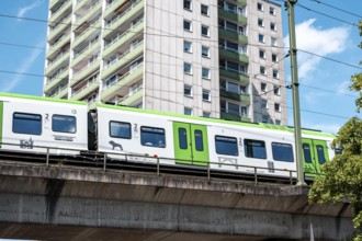 Residential tower block, in Essen-Steele, tallest residential building in the city, over 130 flats