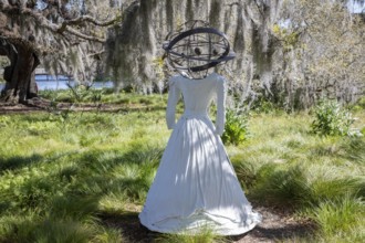 New Orleans, Louisiana - The sculpture garden at the New Orleans Museum of Art in City Park.