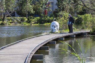 New Orleans, Louisiana - The sculpture garden at the New Orleans Museum of Art in City Park.