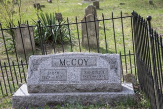 Pikeville, Kentucky - The grave of Randolph McCoy and his wife (and first cousin) Sarah. Randolph