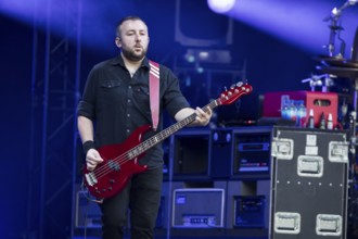 Jack Bates, bassist of The Smashing Pumpkins live on The Aghori Tour at the Zitadelle Spandau in