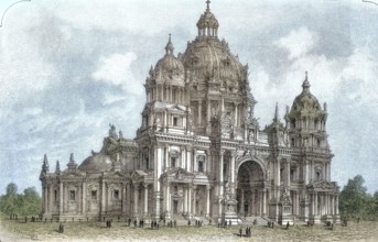 The new construction of Berlin Cathedral according to the plan by Julius Raschdorff, 1895, Germany