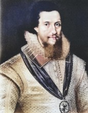 Robert Devereux, 2nd Earl of Essex, 1565 to 1601, English nobleman and favourite of Elizabeth I,