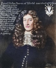 Denzil Holles, 1st Baron Holles, 1599 to 1680, English statesman and writer, digitally restored