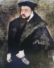 Sir William Cavendish, ca. 1505 to 1557, English courtier, digitally restored reproduction of a