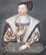 James V, King of Scots, 1512 to 1542, from Iconographia Scotica or Portraits of Famous Personages