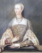Mary of Guise, 1515 to 1560, Queen of Scots as second wife of King James V and mother of Mary,