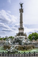 Fontaine du Char du Triomphe de la Concorde, Place des Quinconces, Bordeaux, Gironde,