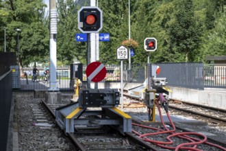 Rail network terminus, Interlaken, Bern, Switzerland