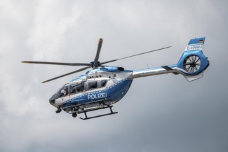 Police helicopter, Airbus Helicopters H145, of the North Rhine-Westphalia State Police, after