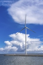 Strekdammen Wind Farm, wind farm at the seaport of Eemshaven in the Netherlands, built on offshore