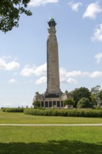 Historic monument Plymouth Naval Memorial, Plymouth Hoe public park, Plymouth, Devon, England, UK