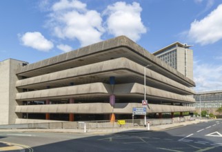 Theatre Royal multi-storey car park, Princess Way, Plymouth, Devon, England, UK