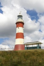 Smeaton's Tower lighthouse dated 1759, Plymouth Hoe, city of Plymouth, Devon, England, UK