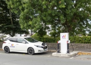 Wenea electric vehicle charging point near Ballard House, Hoe Road, city of Plymouth, Devon,