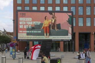 Maxx electronic billboard OOH advertising, Reading Lights, Reading, Berkshire, England, UK - One