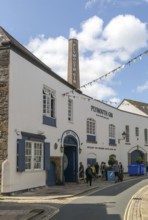 Plymouth Gin historic Black Friars distillery building, The Barbican, city of Plymouth, Devon,