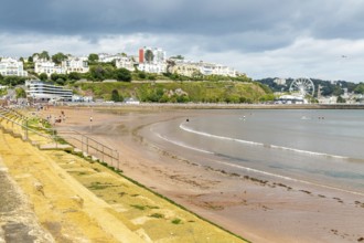 Torre Abbey Sands sandy beach, Torquay, Devon, England, UK