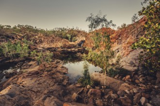 Sunrise Edith Falls in northern Australia, Australia