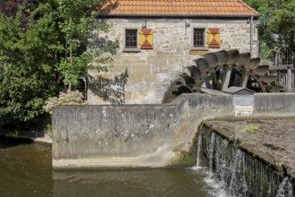 Niedermühle, a watermill in Burgsteinfurt, Steinfurt, Münsterland, North Rhine-Westphalia, Germany