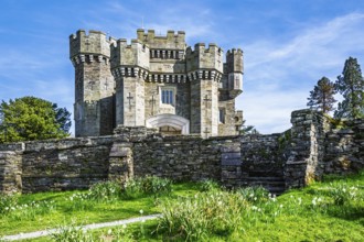 Wray Castle, Lake Windermere, Ambleside, Lake District, Cumbria, England, United Kingdom
