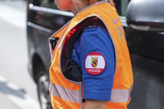 Policewoman Police Cantonal Police Bern, Interlaken, Canton of Bern, Switzerland