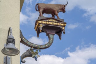 Figure of an ox, nose plate from the country inn Zum Ochsen, Biberach an der Riß,