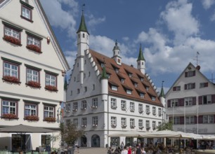 New Town Hall from 1503, Matthias-Erzberger-Platz 1, Biberach an der Riß, Baden-Württemberg,