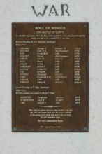 HMS Intrepid, British battleship, Greek battleship A/T Olga, Roll of honour with names of soldiers