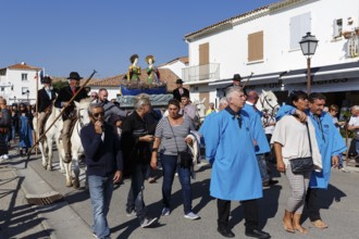 Pilgrimage, procession in honour of the Virgin Mary, statue of the Virgin Mary,