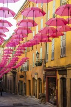 Picturesque alley in the old town, Grasse, Alpes Maritimes, Provence Alpes Cote d'Azur, French