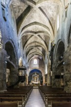 Interior view, Notre-Dame-du-Puy Cathedral, Grasse, Alpes Maritimes, Provence Alpes Cote d'Azur,