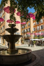 Picturesque square in the old town centre, Street Art, Grasse, Alpes Maritimes, Provence Alpes Cote