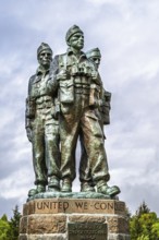 Commando Memorial, Grampian Mountains, Fort William, Highland, Lochaber, Scotland, UK